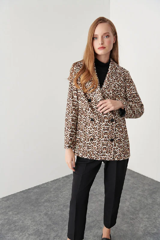 Romantic And Fresh Leopard Print Jacket