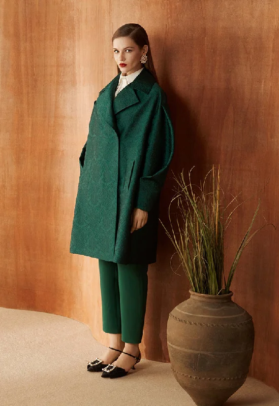 Innovative Design Wide Textured Jacket
