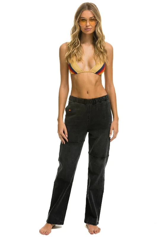 Comfy Chic Wear MID RISE RANCHER RELAXED FIT JEAN - VINTAGE BLACK