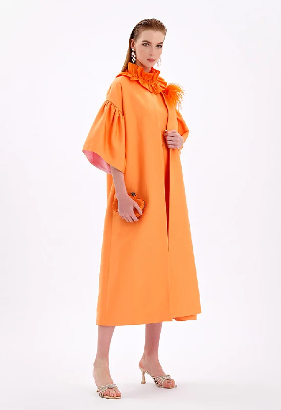 Stunning Fashion Solid Maxi Open Front Abaya