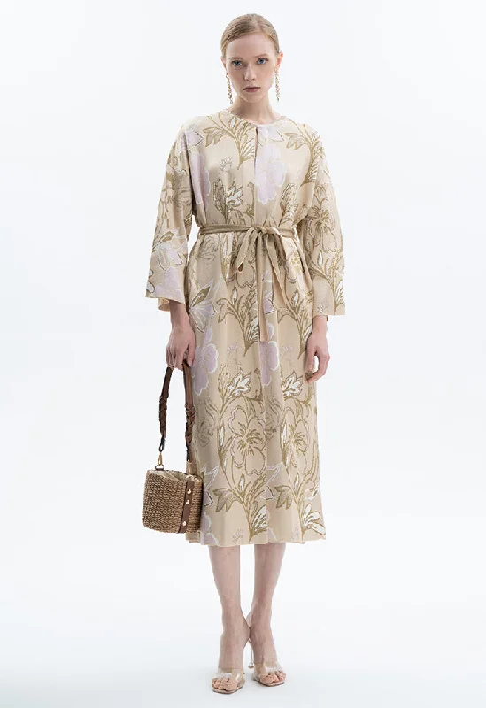 Breathable Style Maxi Knitted Shimmer Abaya