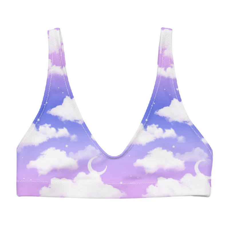 Timeless Outfits Cloudy Sky Padded Bikini Top