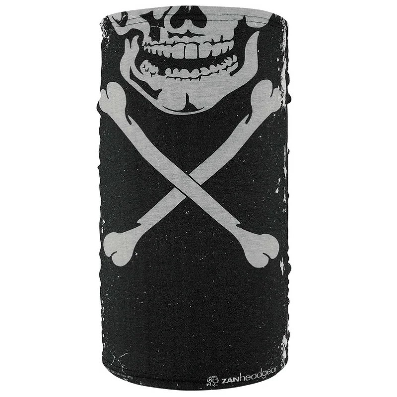 Casual Chic Looks ZanHeadgear TF227 Motley Tube Fleece Lined Skull Xbones