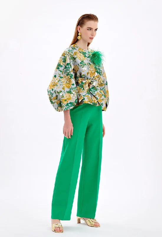 Trendy Traveler Short Jacquard Textured Jacket