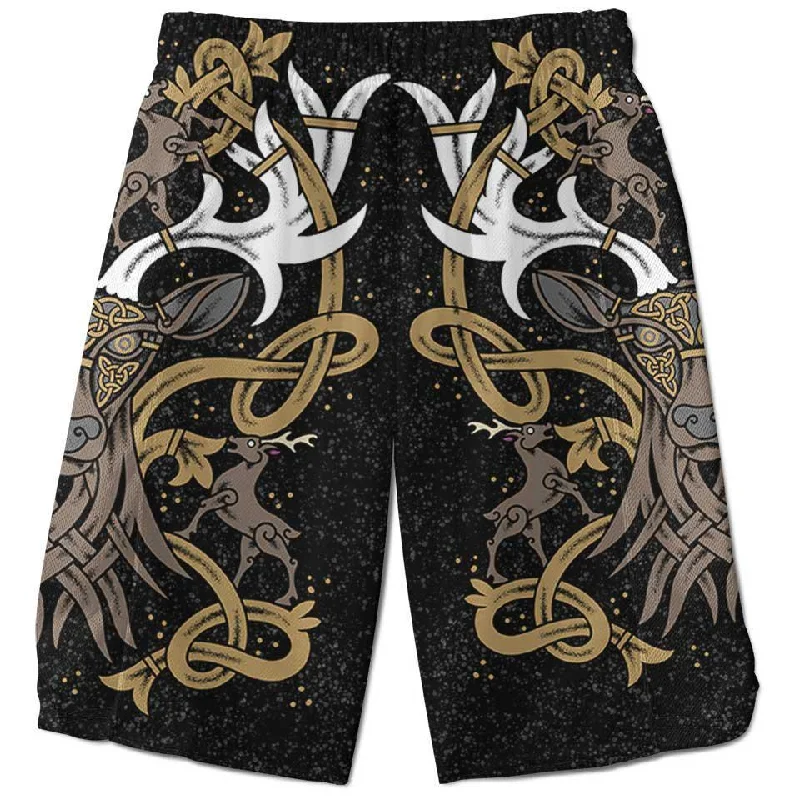 Fashion Style Stag of Valhalla Shorts