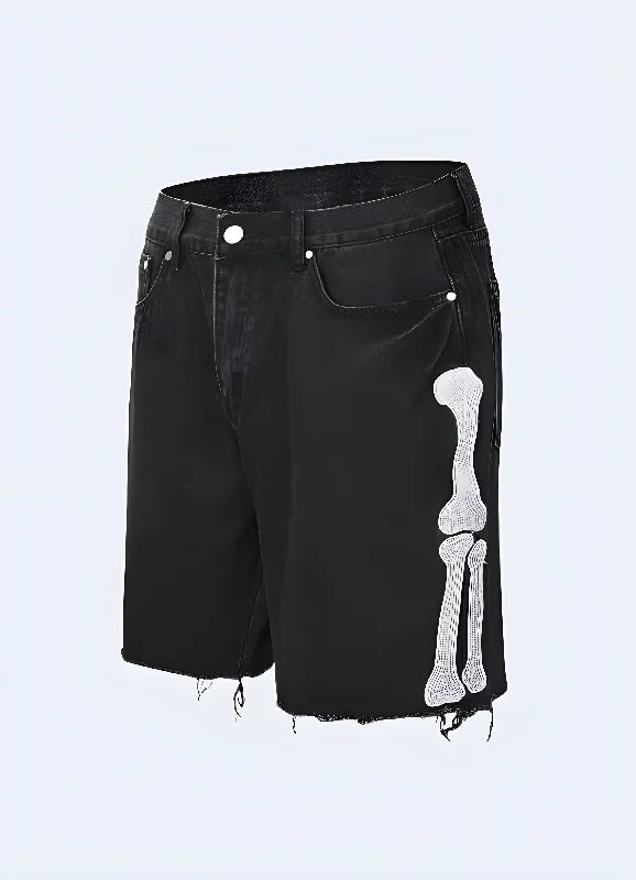 Lounge Wear Skeleton Shorts