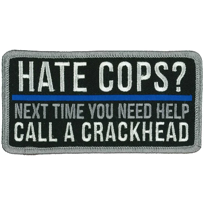 Fashionable Comfort Hot Leathers PPW1015 4 Inch Hate Cops? Patch