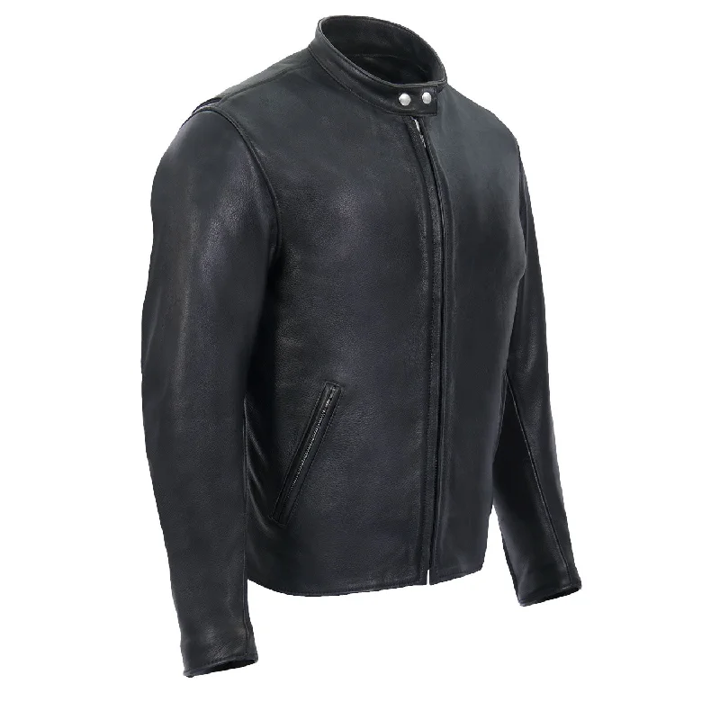 Casual Comfort Milwaukee Leather USA MADE MLJKM5006 Men's Black 'Rumble' Premium Leather Motorcycle Jacket Casual Comfort Milwaukee Leather USA MADE MLJKM5006 Men's Black 'Rumble' Premium Leather Motorcycle Jacket