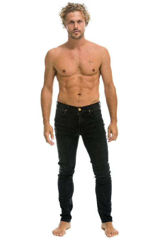 Chic Outfits MEN'S SLIM FIT SURFER DENIM JEAN - VINTAGE BLACK