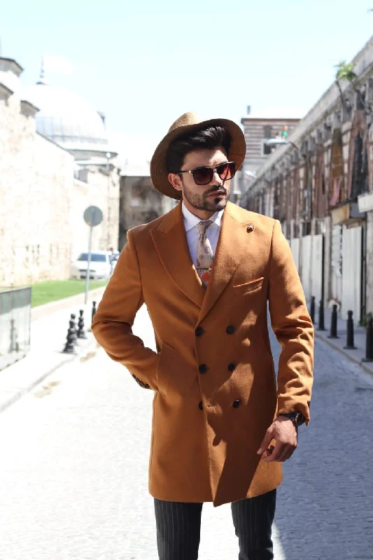 Goddess Outfit Capros Wool Coat in Camel Limited