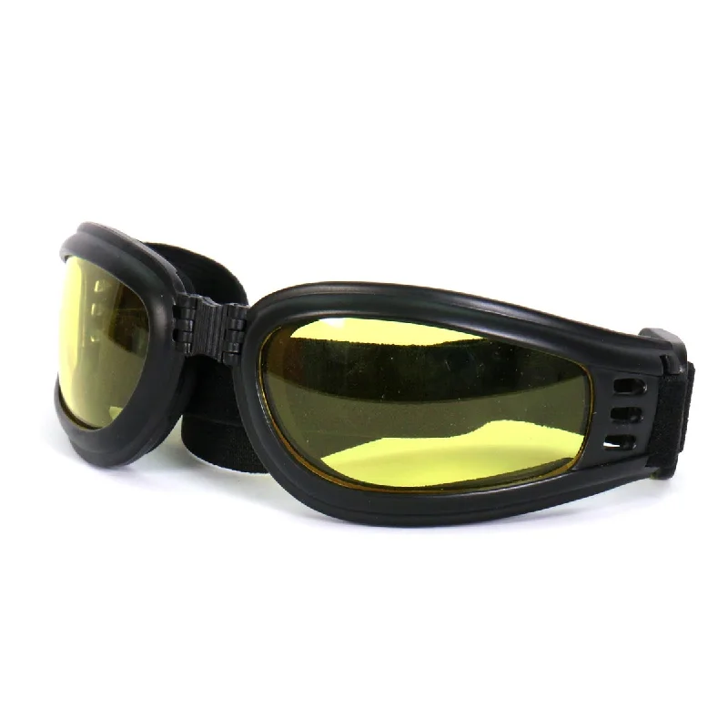 Comfortable Tops Hot Leathers SGG1017 Yellow Nomad Sunglasses/Goggles
