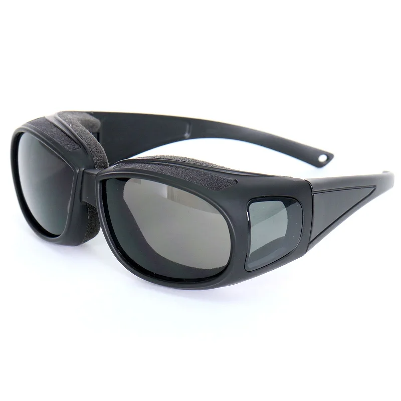 Elegant And Elegant Hot Leathers SGF1074 Smoke Defender Foam Padded Glasses