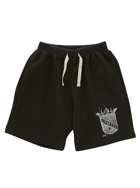 Comfortable Fitwear Libertas Black Sweat Shorts