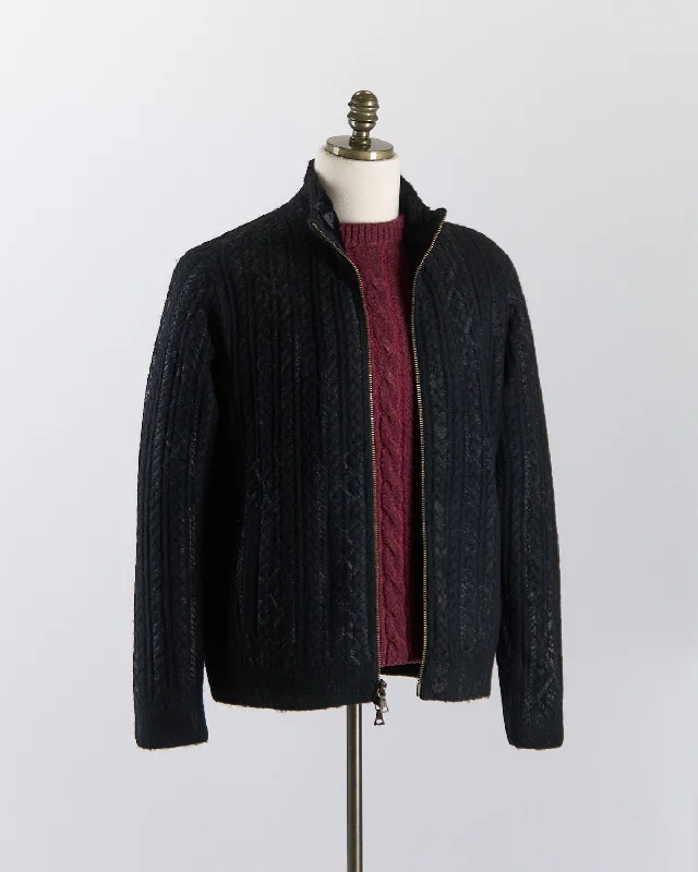 Comfortable Lounge Wear Tramonti Regular Fit Long Sleeve Zip-Front Jacket With Faux Fur Lining