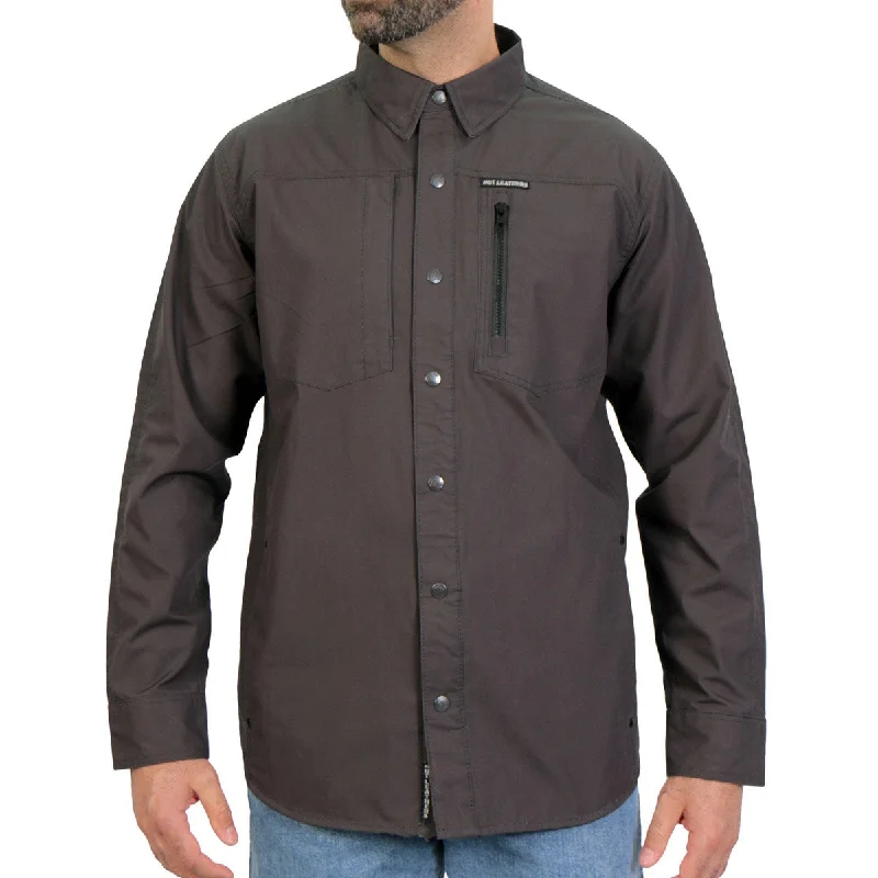 Embroidery Design Hot Leathers RSM1001 Men's Black Performance Long Sleeve Riding Shirt Embroidery Design Hot Leathers RSM1001 Men's Black Performance Long Sleeve Riding Shirt