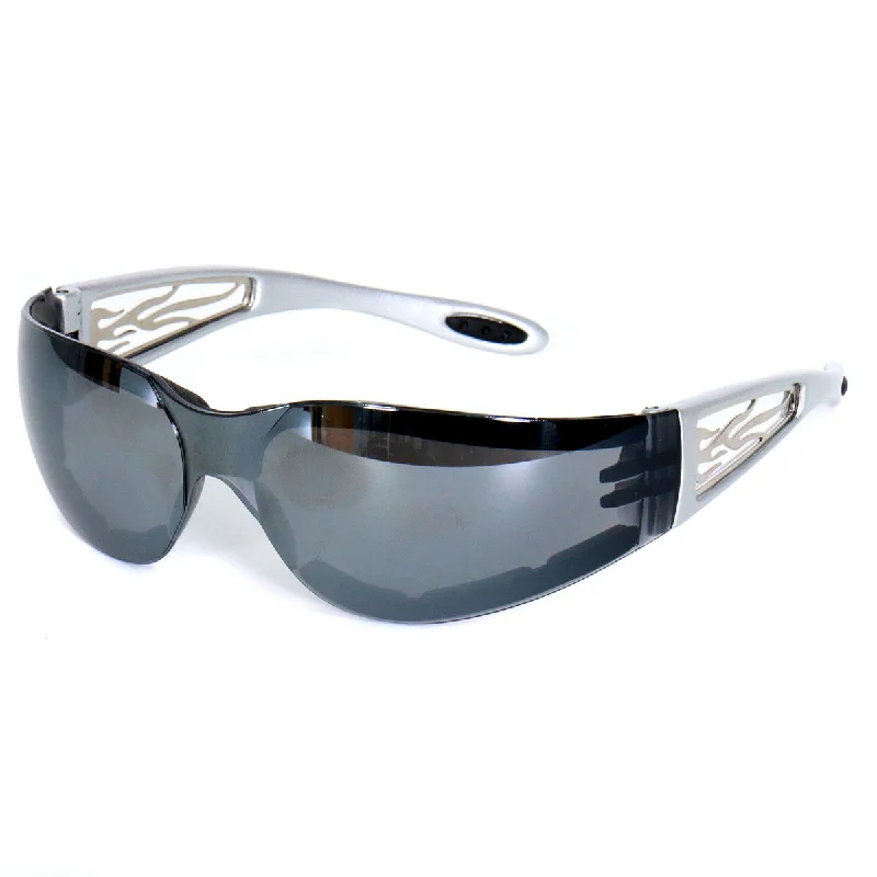 Comfortable down Hot Leathers SGF1073 Silver Mirror Foam Padded Metal Framed Sunglasses Comfortable down Hot Leathers SGF1073 Silver Mirror Foam Padded Metal Framed Sunglasses