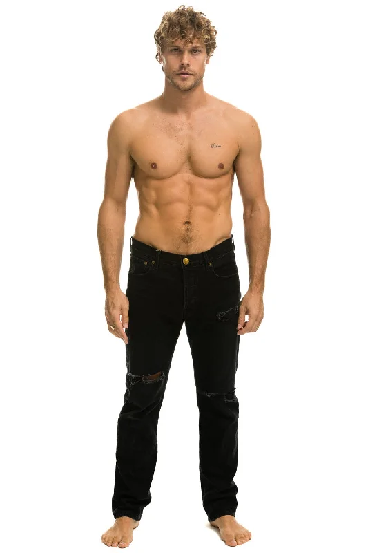 Versatile Outfits MEN'S CLASSIC STRAIGHT LEG DENIM JEAN - VINTAGE BLACK
