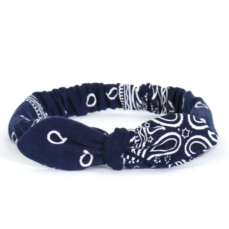 Beautiful Romance Hot Leathers HRJ1004 Paisley Navy Headband