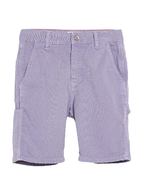 Romantic Temperament Lilac Printer Shorts