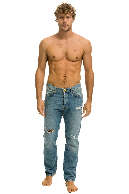 Breezy Comfort MEN'S CLASSIC STRAIGHT LEG DENIM JEAN - VINTAGE