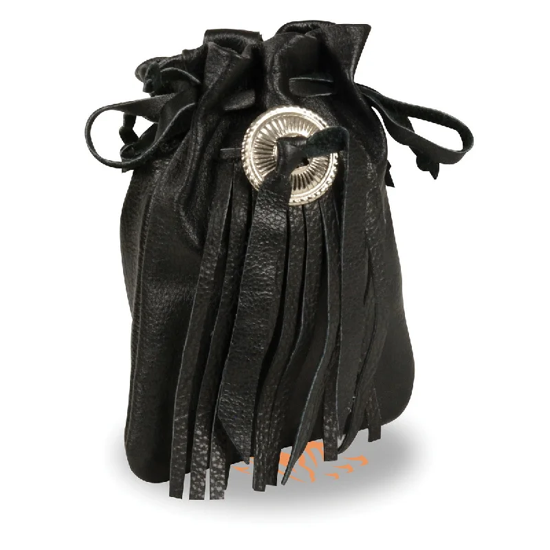 End Of The Year Milwaukee Leather SH550 Leather Draw String Belt Pouch with Belt Clasp End Of The Year Milwaukee Leather SH550 Leather Draw String Belt Pouch with Belt Clasp