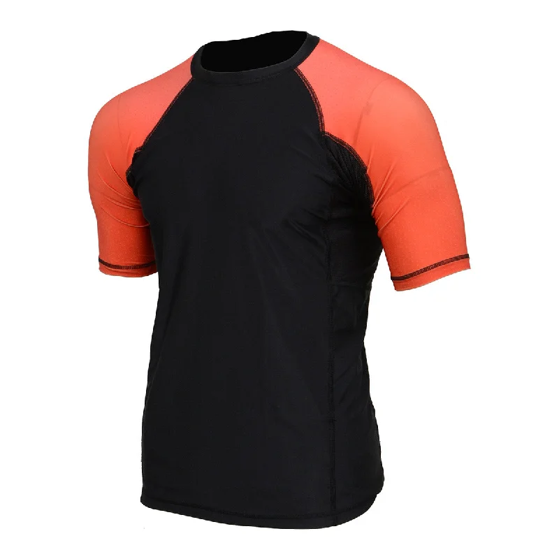 French Style X-Fitness XFM7001 Men's Black and Red Short Sleeve Compression Rash Guard Athletic Shirt- MMA, BJJ, Wrestling, Cross Training French Style X-Fitness XFM7001 Men's Black and Red Short Sleeve Compression Rash Guard Athletic Shirt- MMA, BJJ, Wrestling, Cross Training