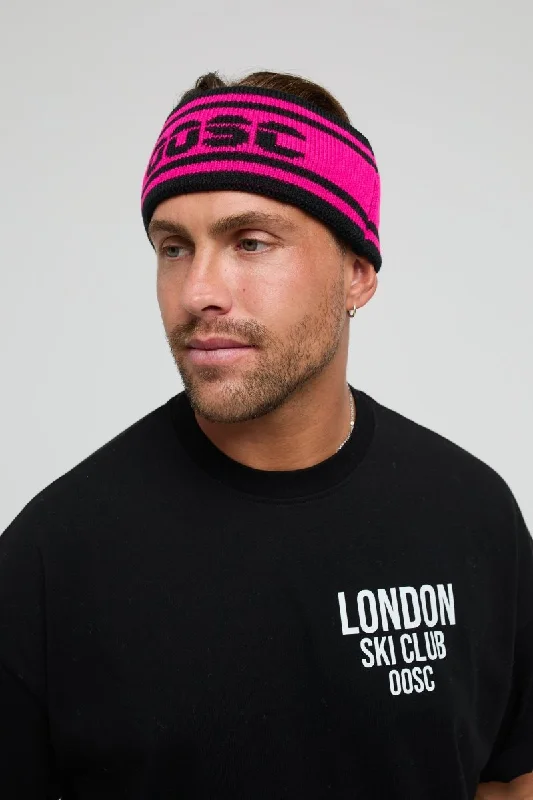 Goddess Style OOSC Après Headband - Black and Pink