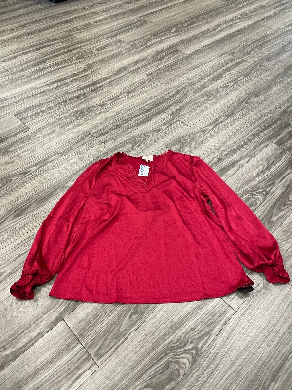 Relaxed Fit Wear Top Long Sleeve By Clothes Mentor  Size: 2x