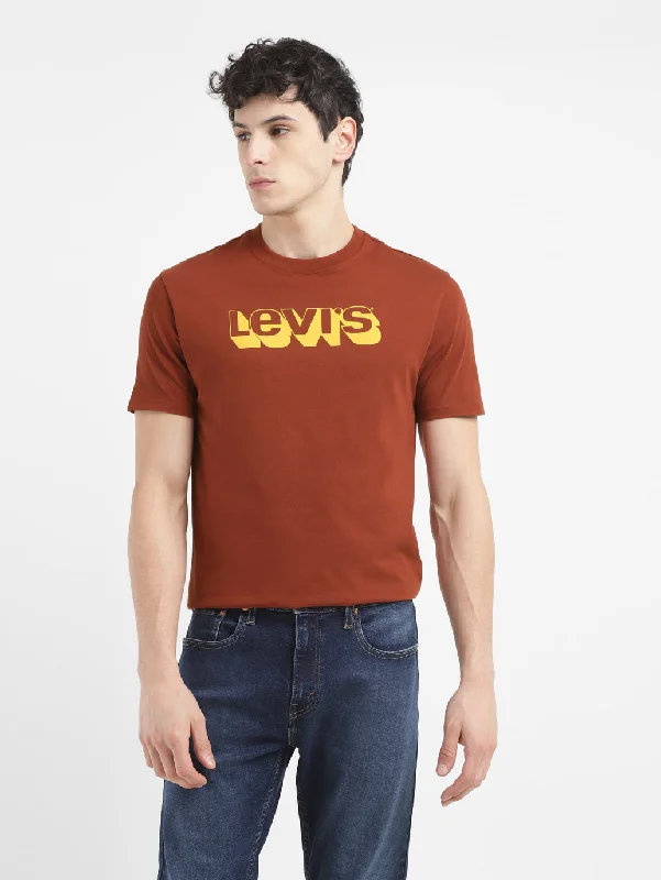 Dynamic Fashion Men's Brand Logo Crew Neck T-Shirt
