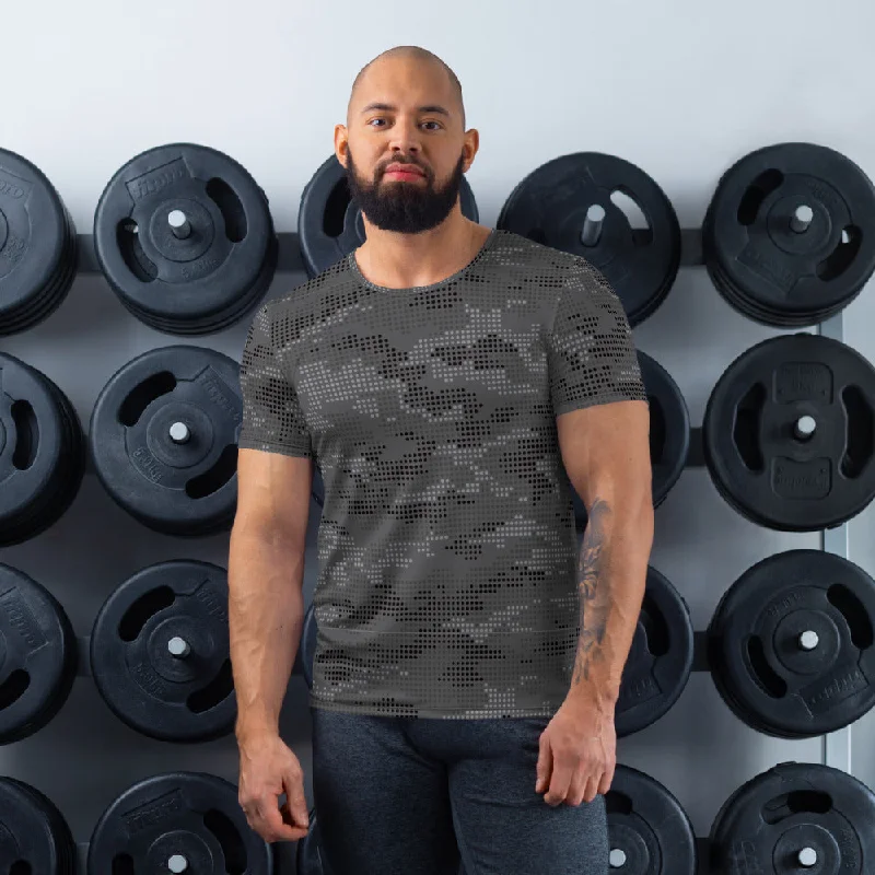 Night Digital Camo Men's Athletic T-shirt