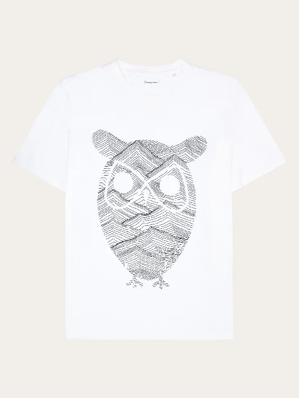 Personalized Design Regular fit mountain t-shirt - Regenerative Organic Certified® - GOTS/Vegan - Bright White