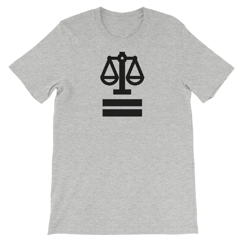 Slightly Flared Design Equality Under the Law Iconography T-Shirt