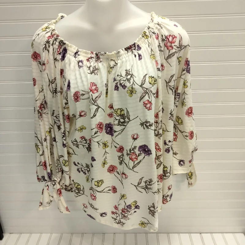 Minimal Style Top 3/4 Sleeve By Lauren By Ralph Lauren  Size: 3x