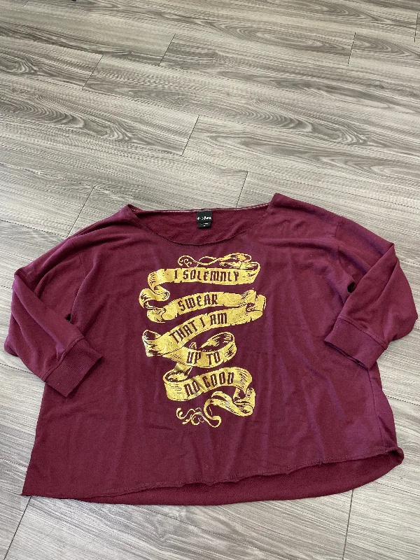 Comfortable Mind Top Long Sleeve By Clothes Mentor  Size: 4x