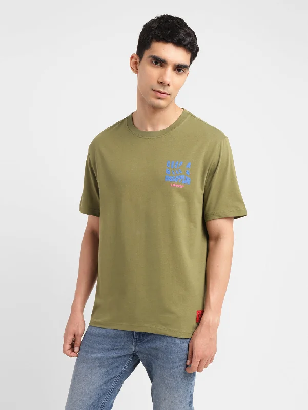 French Retro Men's Graphic Crew Neck T-shirt