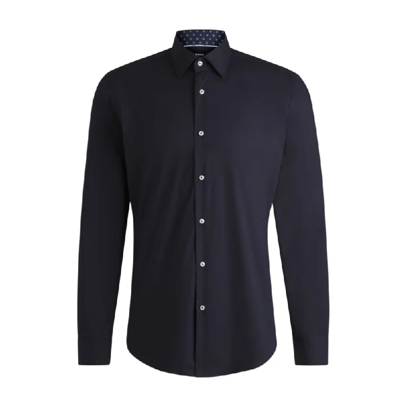 Comfortable Fitwear Regular-fit shirt in easy-iron stretch-cotton poplin
