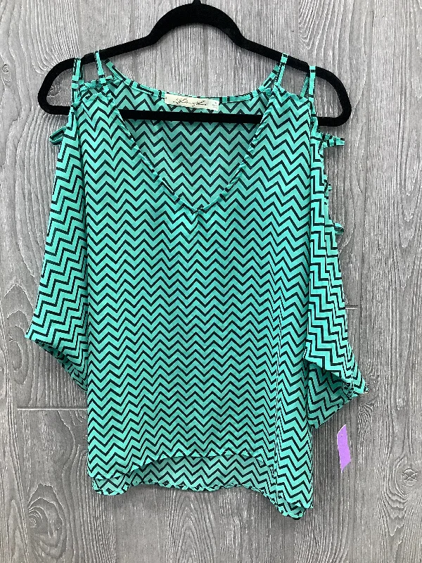 Fashion Innovation Top 3/4 Sleeve By Liberty Love In Green, Size: 1x