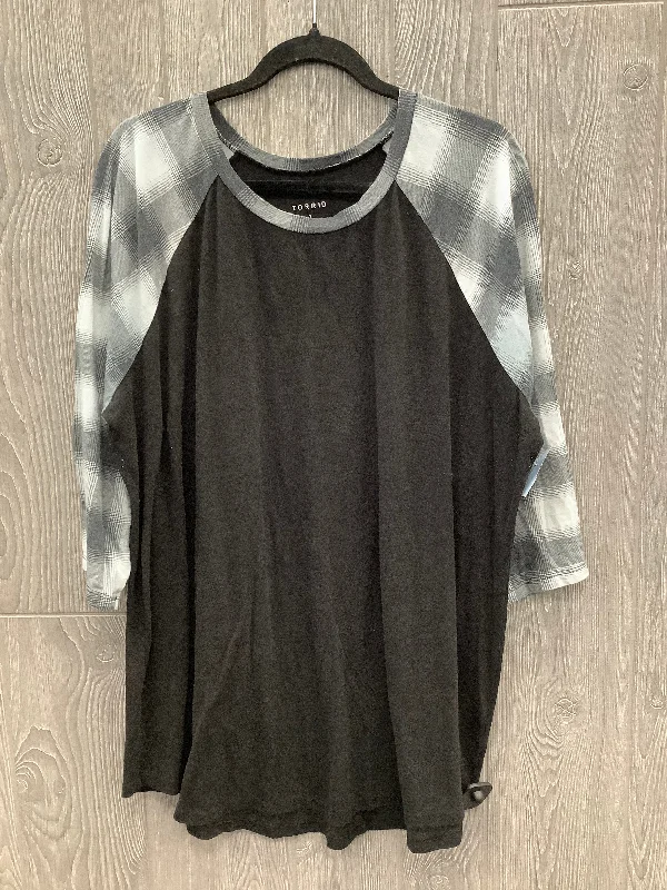 Urban Chic Top Long Sleeve By Torrid In Black, Size: 3x