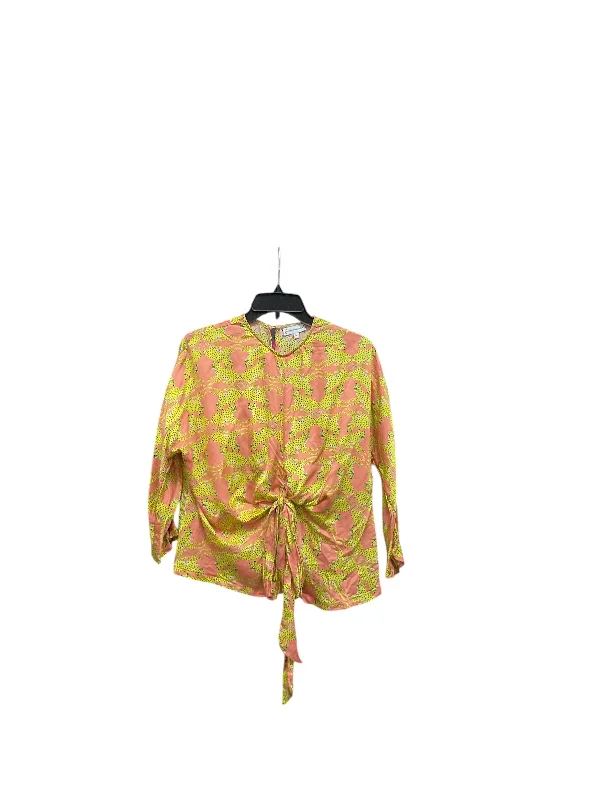 Fresh And Natural Top Long Sleeve By Conditions Apply In Animal Print, Size: M