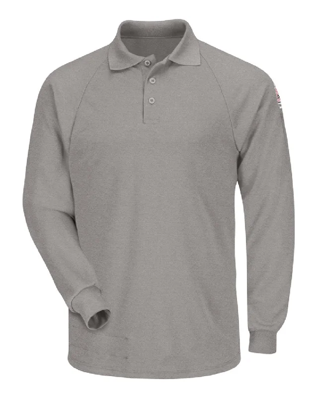 Editorial Design Classic Long Sleeve Polo - CoolTouch2