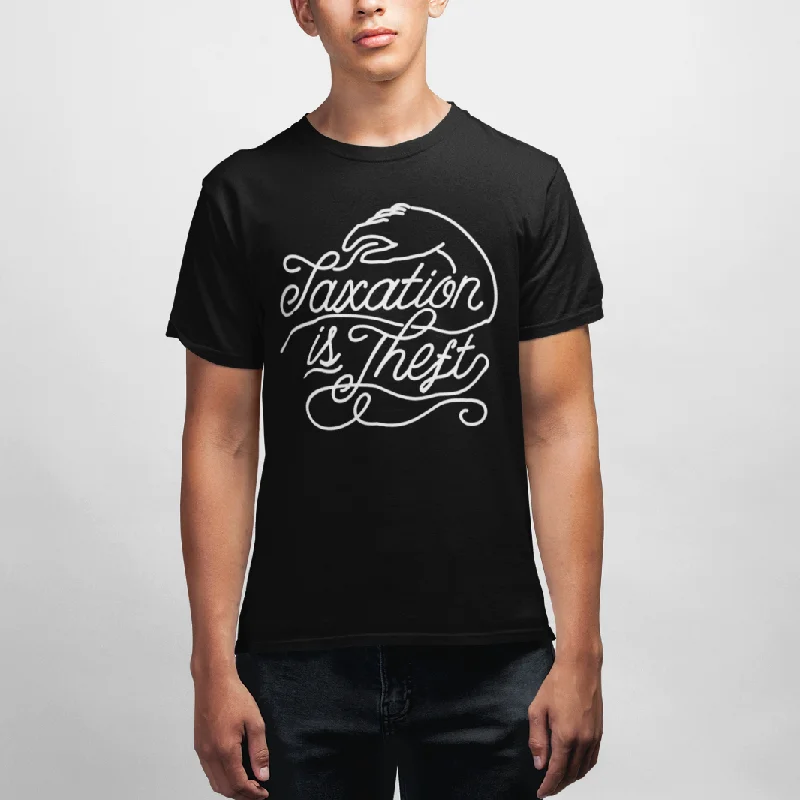 Relaxed Looks Taxation Is Theft Script T-Shirt