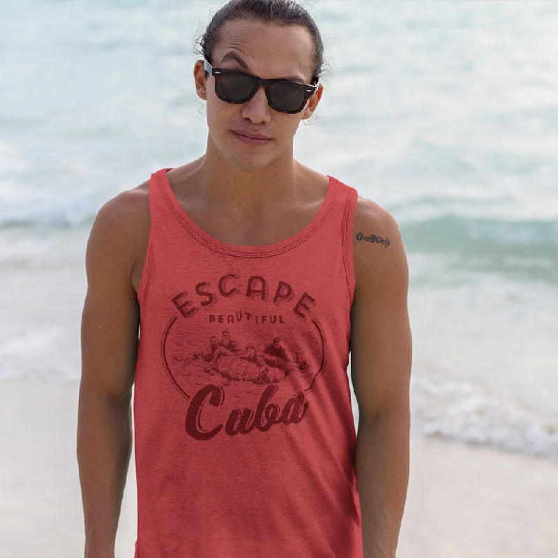 High Street Design Escape Beautiful cuba Unisex  Tri-Blend Tank Top