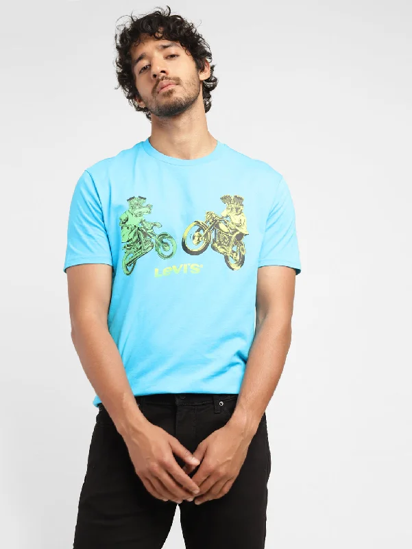 Editorial Design Men's Graphic Print Regular Fit T-shirt