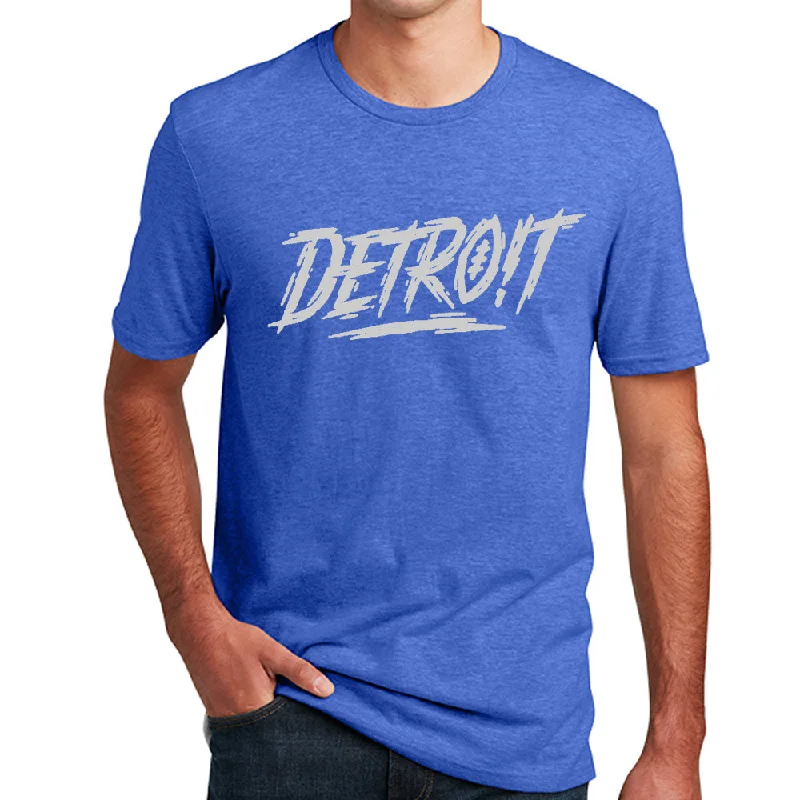 Minimal Style Mens Detroit Football Score - Heather Royal