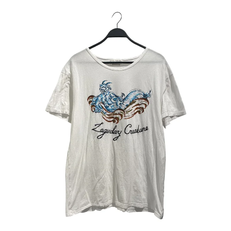 Breezy Style Alexander McQueen/T-Shirt/L/Cotton/WHT/Graphic/