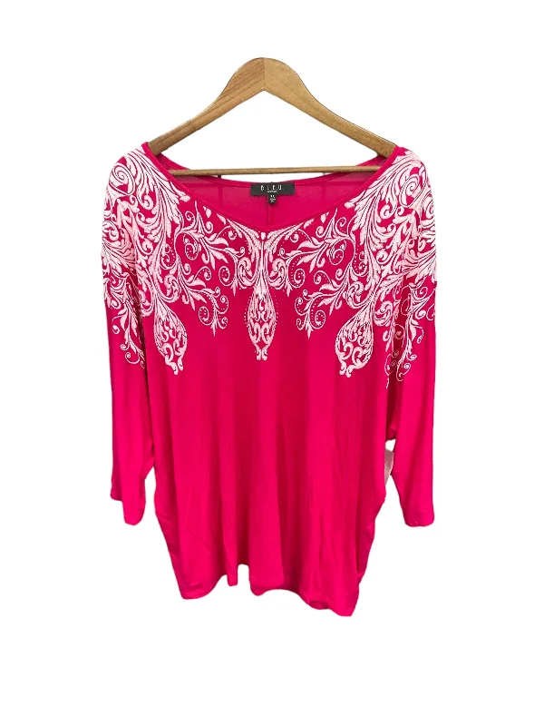 Comfortable Design Top 3/4 Sleeve By Bleu  Size: 3x