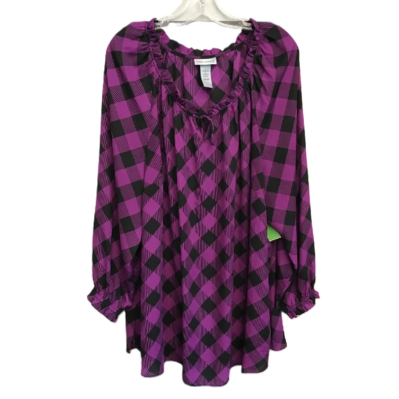 Elegant Casuals Top Long Sleeve By Catherines  Size: 2x
