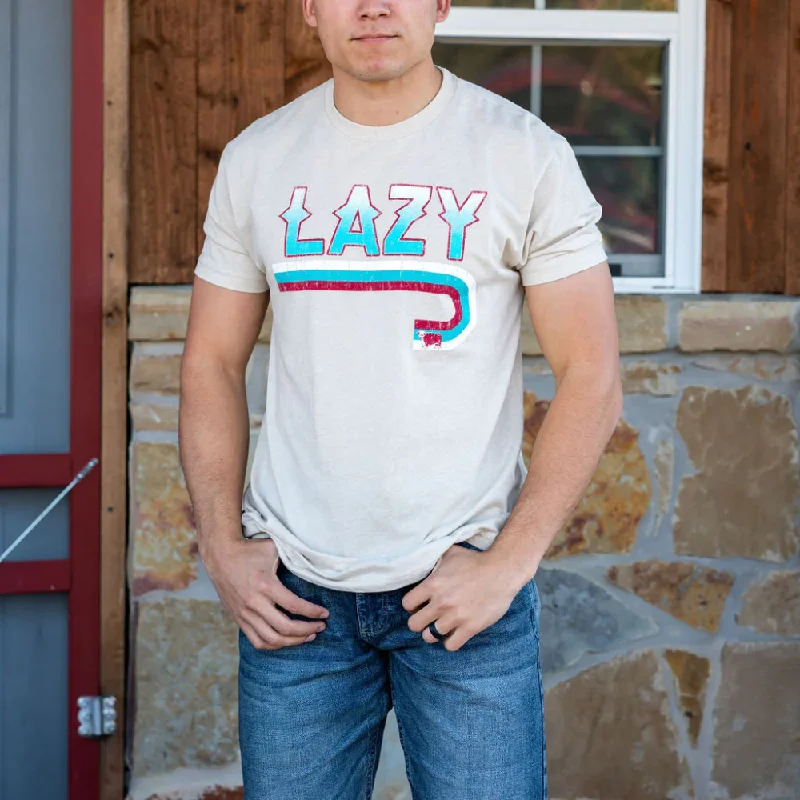 Lazy J Mens Ranch Wear Fire J T-Shirt - TANFJ