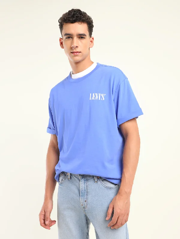 Nightclub Style Men's Solid Loose Fit T-Shirt