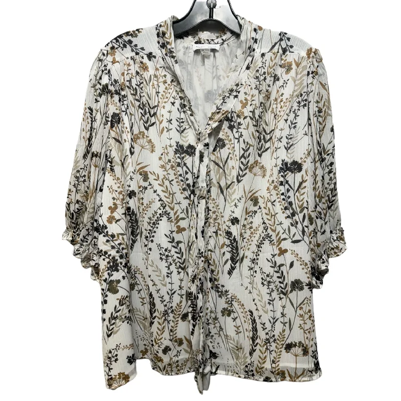 Elegant Fit Top Long Sleeve By Calvin Klein  Size: 3x